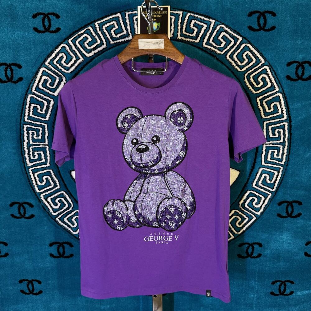 HOMME RHINESTONE PARIS TEDDY GEM S/S T SHIRT